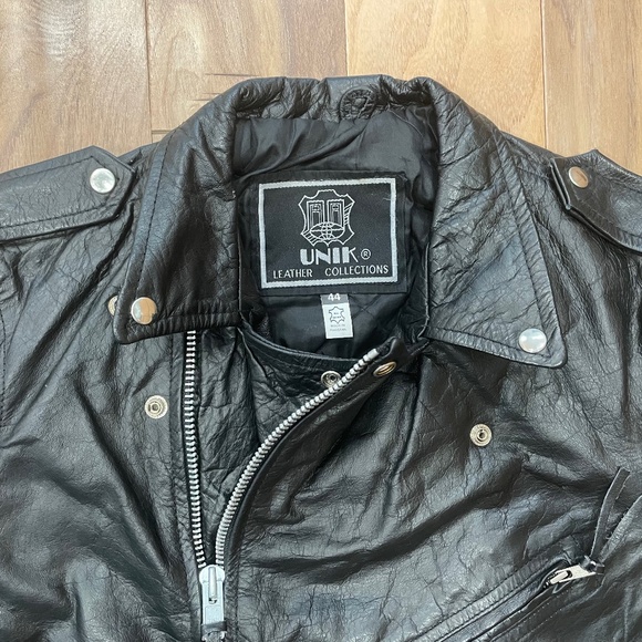 Excellent Condition Women's Unik Leather Motorcycle Jacket - Picture 4 of 16